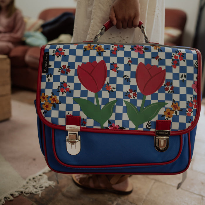 Caramel and Cie Cartable Moyen Tulip Sisters backpack