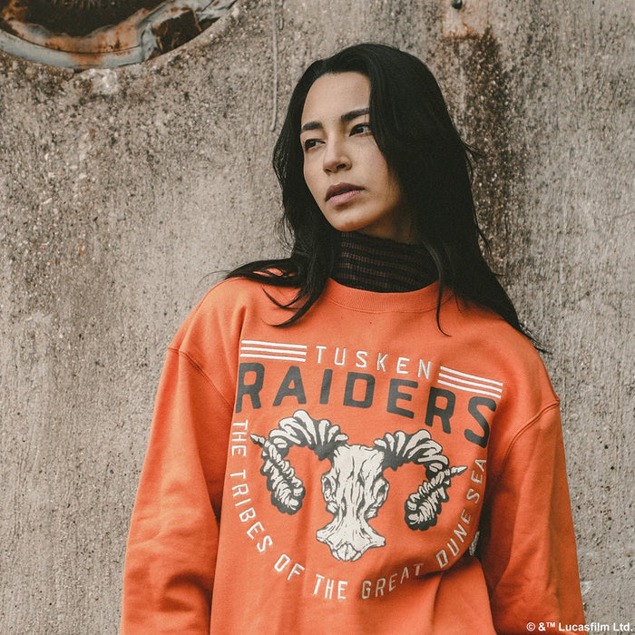 Tusken Raiders Orange Crew Neck Sweatshirt - Heroes & Villains-Star Wars-Crewneck