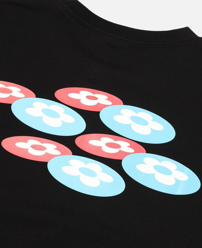 Two Flower T-Shirt (Black)