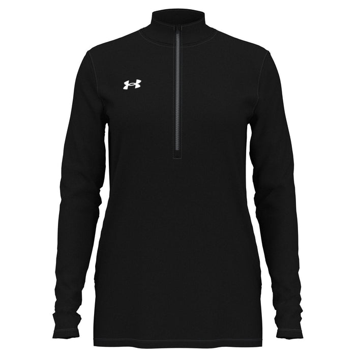 Under Armour Ladies Team Tech Half-Zip-Under Armour-Black/White-XS-Thread Logic
