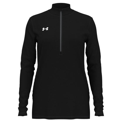 Under Armour Ladies Team Tech Half-Zip-Under Armour-Black/White-XS-Thread Logic