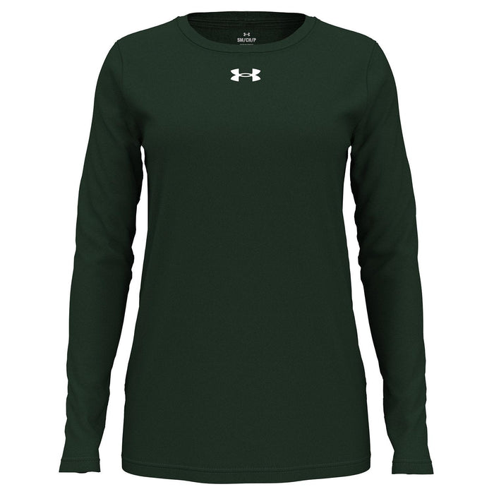 Under Armour Ladies Team Tech Long-Sleeve T-Shirt-Under Armour-Forest Green-XS-Thread Logic