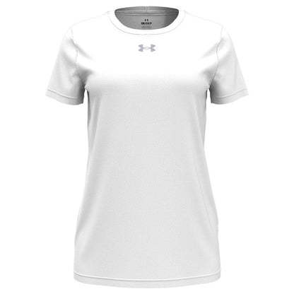 Under Armour Ladies Team Tech T-Shirt-Under Armour-White-XS-Thread Logic