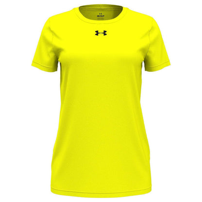 Under Armour Ladies Team Tech T-Shirt-Under Armour-Hi-Vis Yellow-XS-Thread Logic