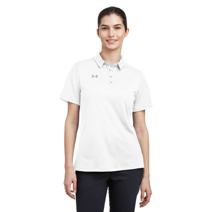 Under Armour Ladies Tech Polo-Under Armour-White/Grey-XS-Thread Logic
