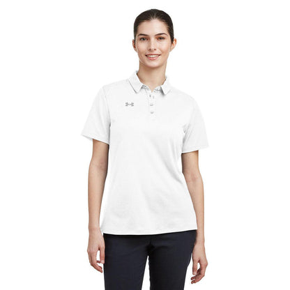 Under Armour Ladies Tech Polo-Under Armour-White/Grey-XS-Thread Logic