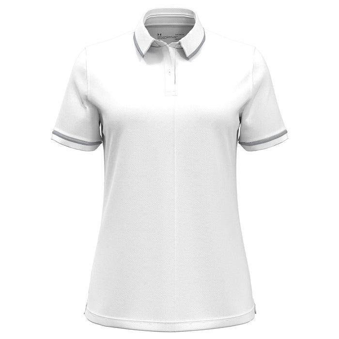 Under Armour Ladies Tipped Teams Performance Polo-Under Armour-White-XS-Thread Logic