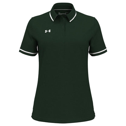 Under Armour Ladies Tipped Teams Performance Polo-Under Armour-Forest Green-XS-Thread Logic