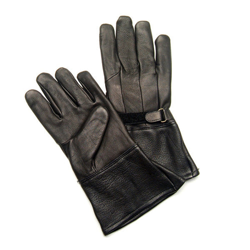 Unlined Gauntlet Glove: Features:-

Black Deerskin Gauntlet
Comfort Fit Design with Seamless Palm
Heavy Duty Leather Hook &am