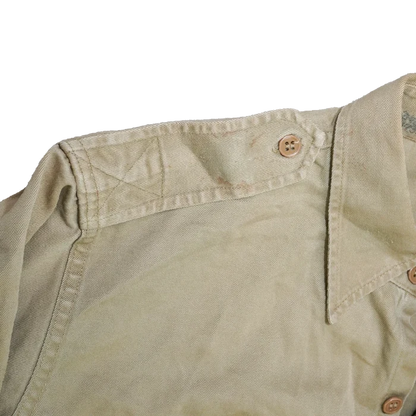 US Army Khaki Long Sleeve Service Dress Shirt - Small - US Army Surplus - Service Shirts