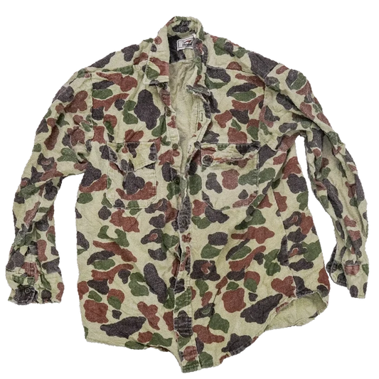 US Made Duxbak Duck Hunter Camo Field Shirt - Small - Army & Outdoors - Field Shirts