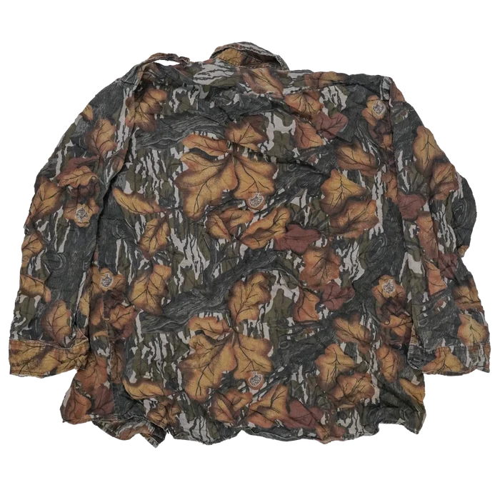 US Made Mossy Oak Fall Camo Field Shirt - XLarge - Army & Outdoors - Field Shirts