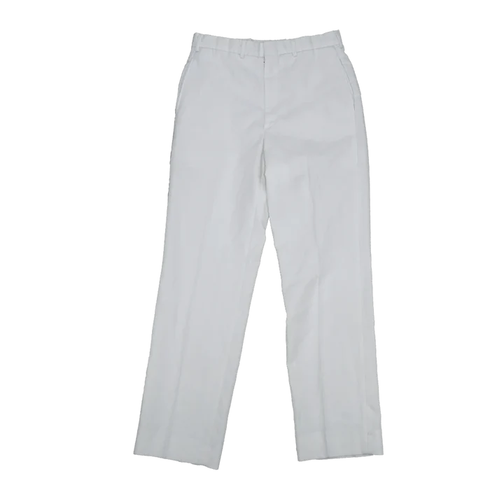 US Navy White Service Dress Trousers - 32R, Medium - US Navy Surplus - Dress Trousers