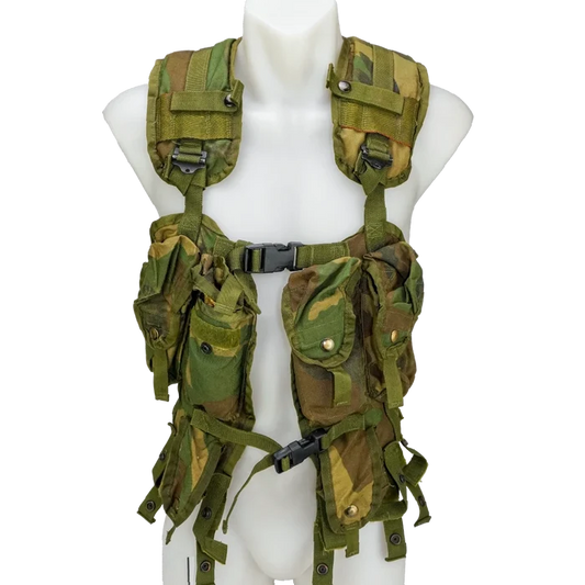 USGI 1st Gen Woodland Load Bearing Vest - Medium - Film Production Used - Combat Vests & Rigs