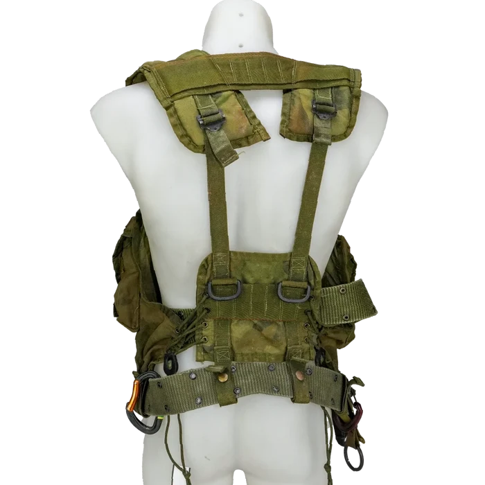 USGI 1st Gen Woodland Load Bearing Vest w/ Belt - Small - Film Production Used - Combat Vests & Rigs