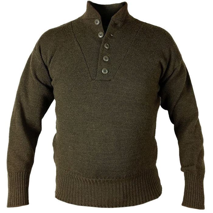 USGI Wool 5 Button Jersey - Value Grade - US Army Surplus - Fleeces & Jerseys