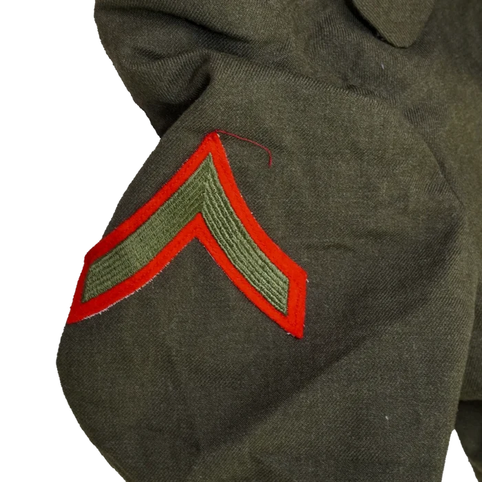 USMC Olive Wool Overcoat - 36S, Small - USMC Surplus - Great Coats