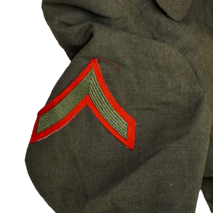 USMC Olive Wool Overcoat - 36S, Small - USMC Surplus - Great Coats