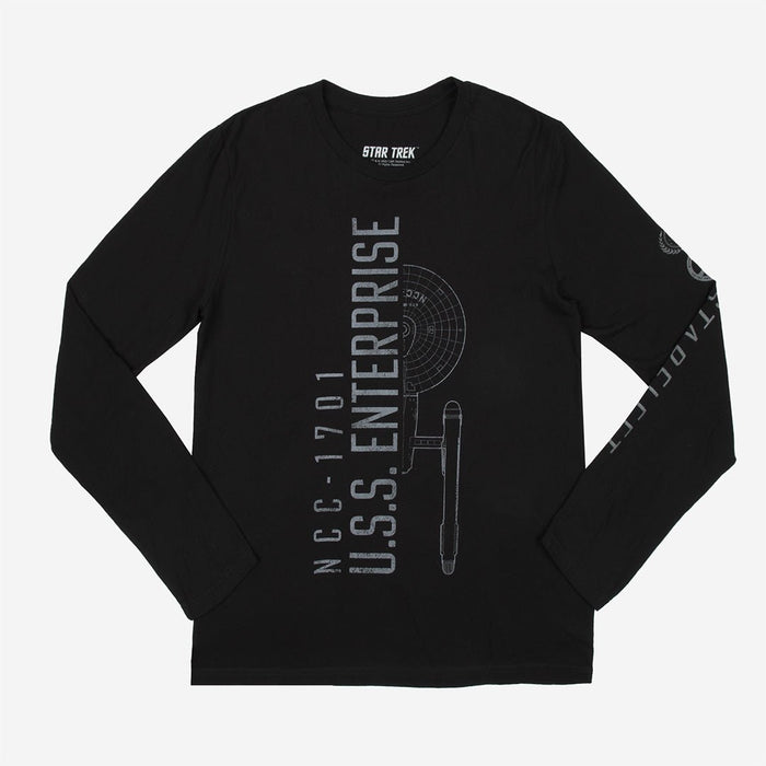 USS Enterprise NCC-1701 Starfleet Long Sleeve - Heroes & Villains-Star Trek-Long Sleeve