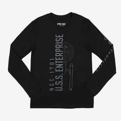 USS Enterprise NCC-1701 Starfleet Long Sleeve - Heroes & Villains-Star Trek-Long Sleeve