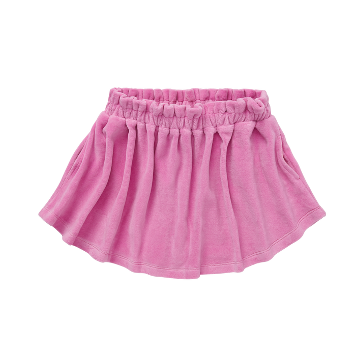 Velvet Skirt Purple Pink
