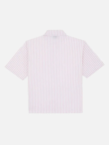 DICKIES Venedocia Stripe Shirt SS - White - Uncategorized GÖMLEK