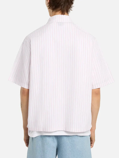 DICKIES Venedocia Stripe Shirt SS - White - Uncategorized GÖMLEK