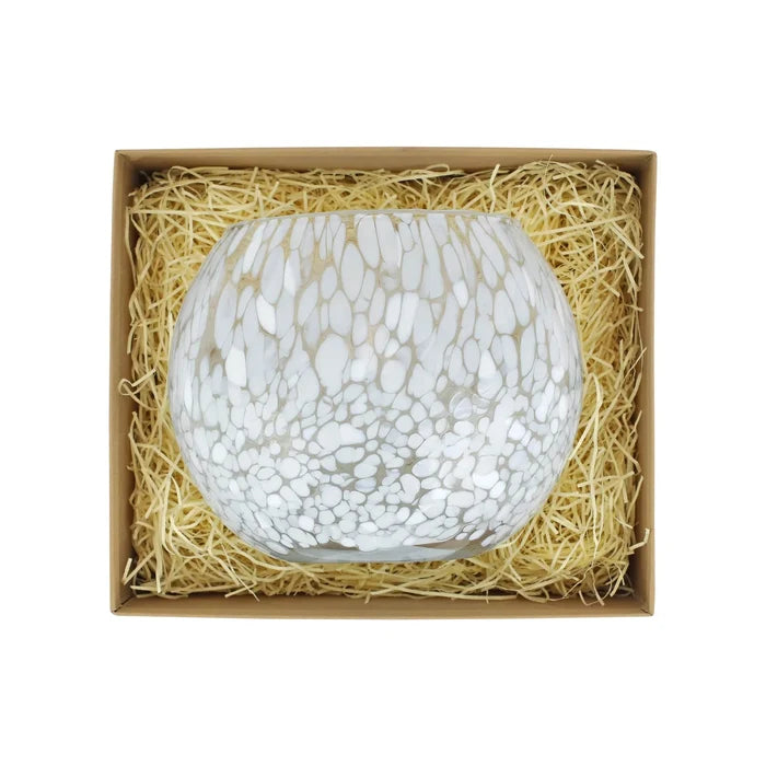Vietri - Nuvola White Small Round Vase - Findlay Rowe Designs