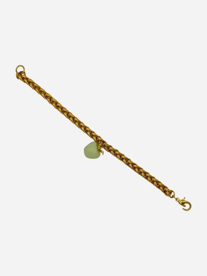 NES VINTAGE Vintage Altın Kaplama Quartz Renkli Elma Charm’lı Bilezik - BİLEKLİK