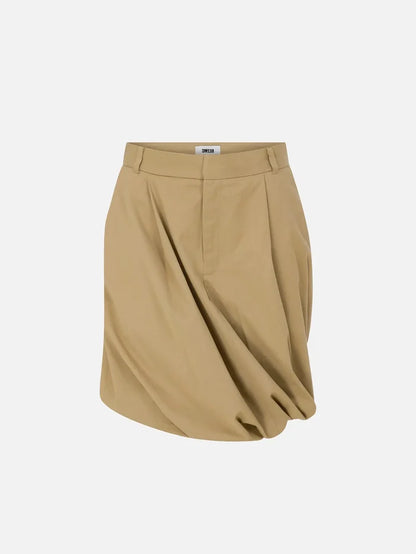 RE2MC Volumlu Etek - Bej - Skirts ETEK