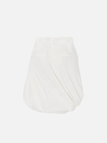 RE2MC Volumlu Etek - Beyaz - Skirts ETEK