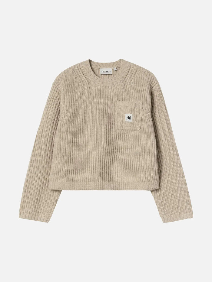 CARHARTT WIP W' Mira Sweater - Fleur De Sel - Sweaters KAZAK
