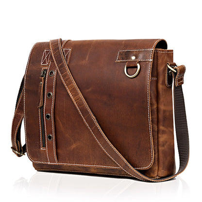 Walker Leather Messenger Bag