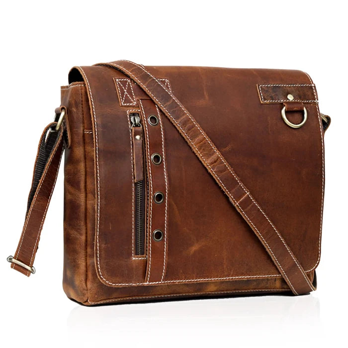Walker Leather Messenger Bag