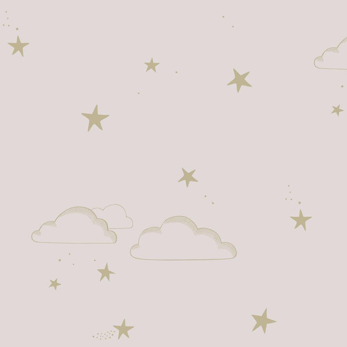 Wallpaper Starry Sky Pink