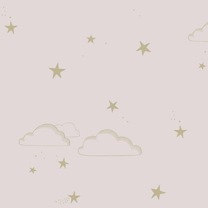 Wallpaper Starry Sky Pink