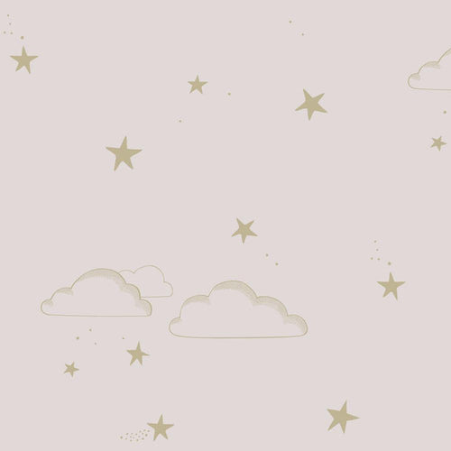 Wallpaper Starry Sky Pink