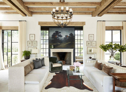 Brown with Red Cowhide Rug #B2835