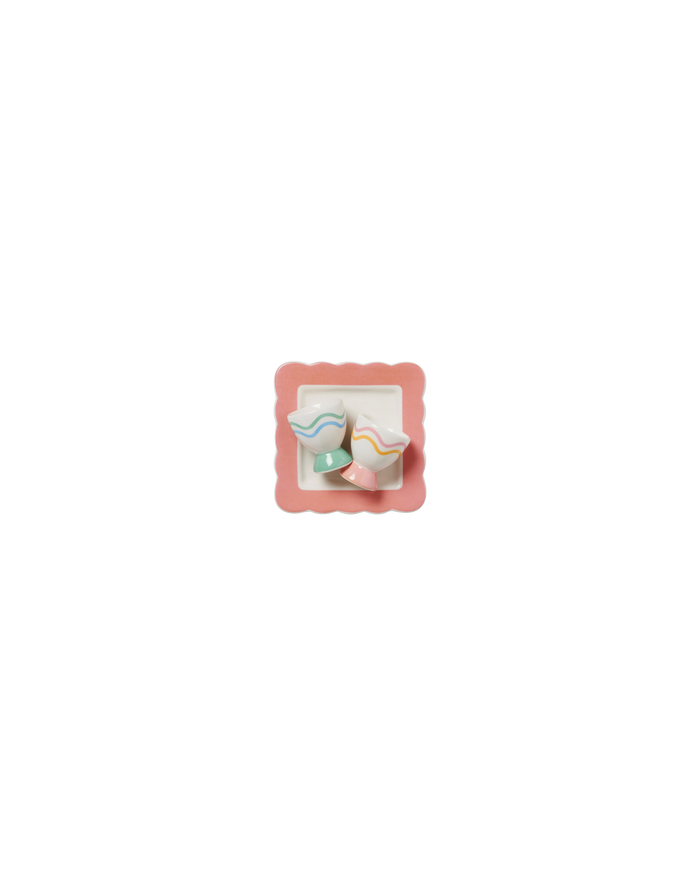 WAVY EGG CUP SET MULTI
