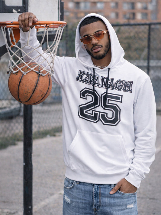 White GK25 Oversized Hoodie