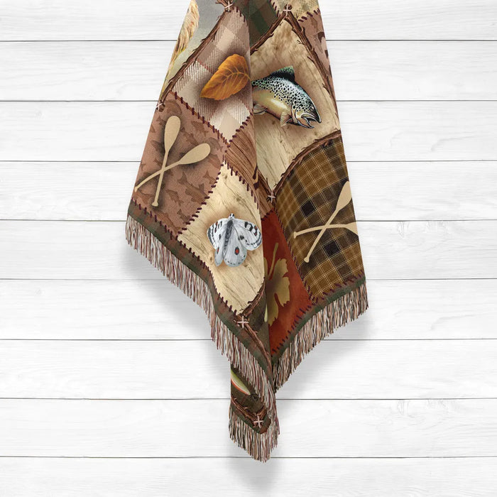 Wilderness Patch Woven Throw Blanket