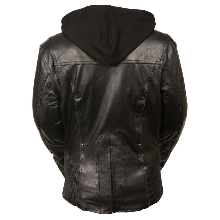 Women's Reflective Tribal Jacket: Features:

Ladies 3/4 Jacket w/ Reflective Tribal Detail
Butter Soft premium Cowhide 1