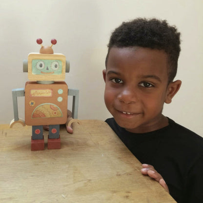 Wooden Robot Paint Kit