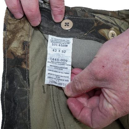 Wrangler Rugged Wear Realtree Trousers - 42x32, XLarge - Army & Outdoors - Cargo Trousers