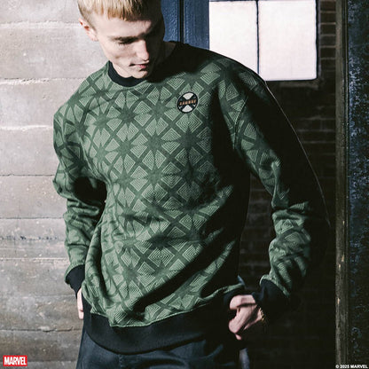X-Men Rogue Green Crew Sweatshirt - Heroes & Villains-Marvel-Crewneck