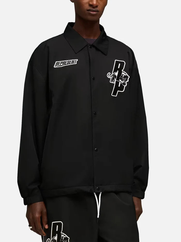 PUMA Puma x Represent Hoops Coach Jacket - Black - Sport Jackets CEKET
