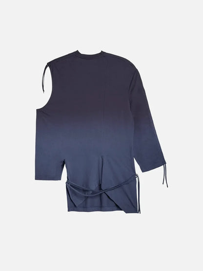 Y-3 Y-3 Dip Dye Cinched Drape T-Shirt - Black - T-Shirts T-SHIRT