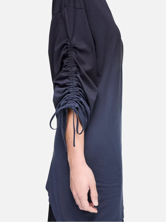 Y-3 Y-3 Dip Dye Cinched Drape T-Shirt - Black - T-Shirts T-SHIRT