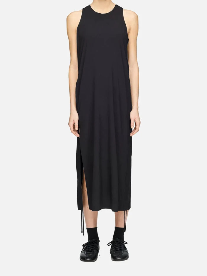 Y-3 Y-3 Racer Midi Dress - Black - Dresses ELBİSE