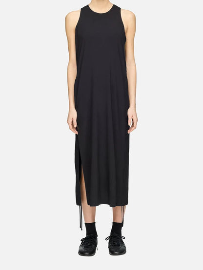 Y-3 Y-3 Racer Midi Dress - Black - Dresses ELBİSE
